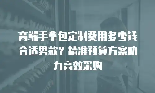 高端手拿包定制费用多少钱合适男款？精准预算方案助力高效采购