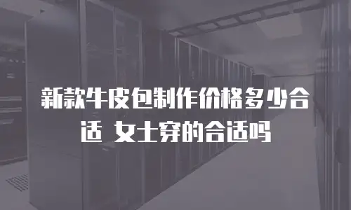 新款牛皮包制作价格多少合适 女士穿的合适吗