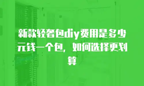 新款轻奢包diy费用是多少元钱一个包，如何选择更划算