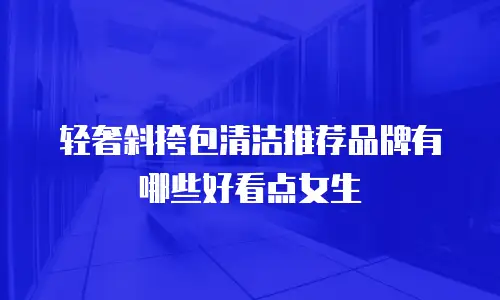 轻奢斜挎包清洁推荐品牌有哪些好看点女生