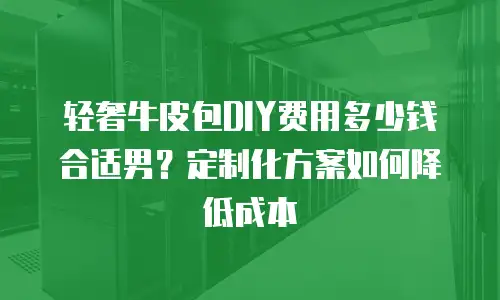 轻奢牛皮包DIY费用多少钱合适男？定制化方案如何降低成本
