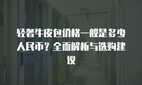 轻奢牛皮包价格一般是多少人民币？全面解析与选购建议