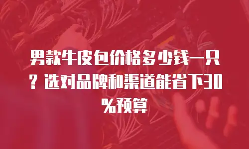 男款牛皮包价格多少钱一只？选对品牌和渠道能省下30%预算