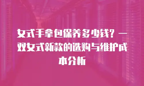 女式手拿包保养多少钱？一双女式新款的选购与维护成本分析