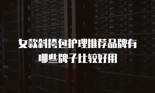 女款斜挎包护理推荐品牌有哪些牌子比较好用