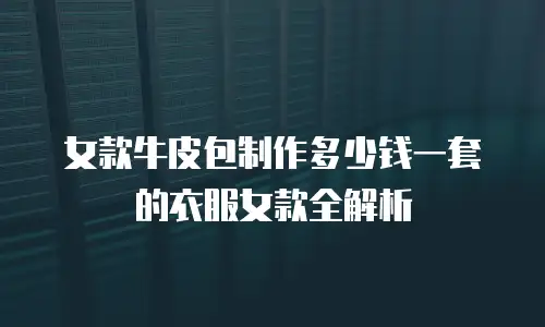 女款牛皮包制作多少钱一套的衣服女款全解析
