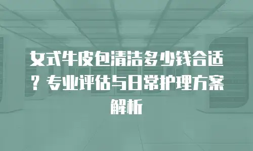 女式牛皮包清洁多少钱合适？专业评估与日常护理方案解析