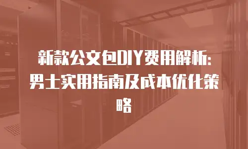 新款公文包DIY费用解析：男士实用指南及成本优化策略