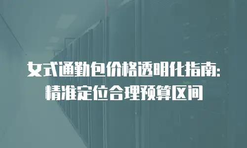 女式通勤包价格透明化指南：精准定位合理预算区间