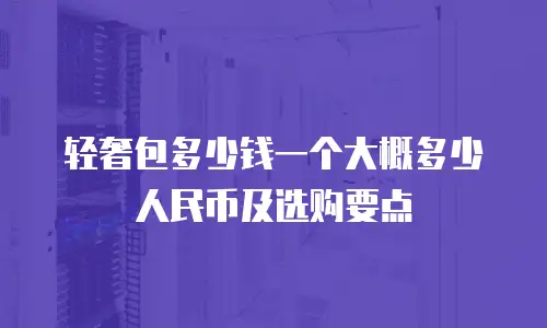 轻奢包多少钱一个大概多少人民币及选购要点
