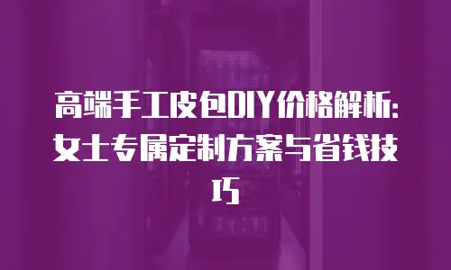 高端手工皮包DIY价格解析：女士专属定制方案与省钱技巧