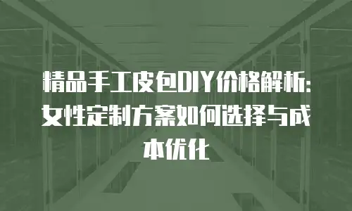 精品手工皮包DIY价格解析：女性定制方案如何选择与成本优化