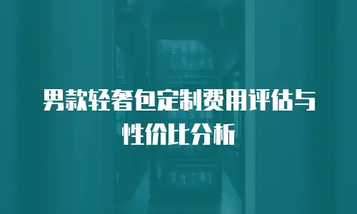 男款轻奢包定制费用评估与性价比分析