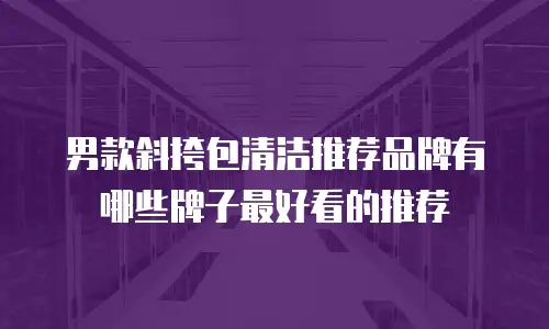 男款斜挎包清洁推荐品牌有哪些牌子最好看的推荐