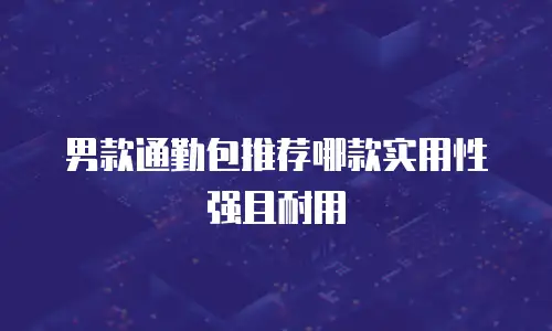 男款通勤包推荐哪款实用性强且耐用