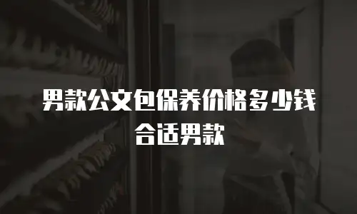 男款公文包保养价格多少钱合适男款