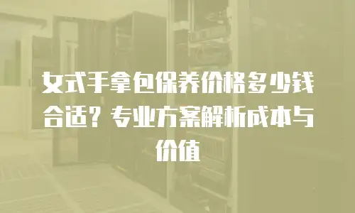 女式手拿包保养价格多少钱合适？专业方案解析成本与价值