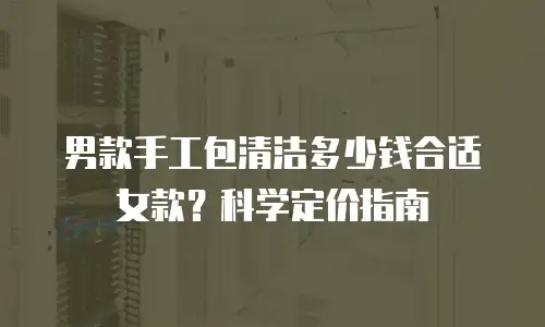 男款手工包清洁多少钱合适女款？科学定价指南