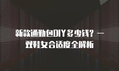 新款通勤包DIY多少钱？一双鞋女合适度全解析