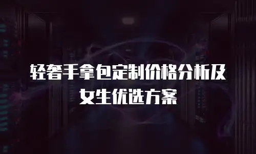 轻奢手拿包定制价格分析及女生优选方案