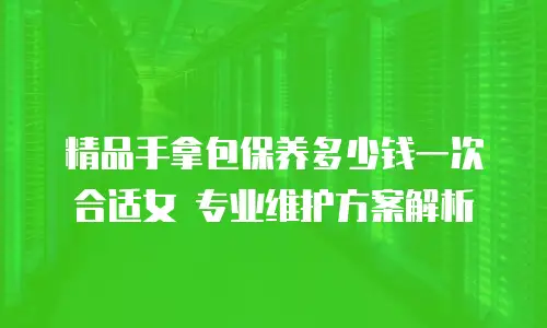 精品手拿包保养多少钱一次合适女 专业维护方案解析