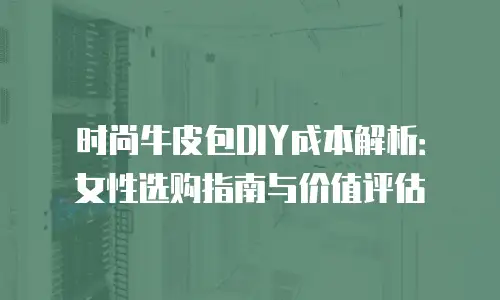 时尚牛皮包DIY成本解析：女性选购指南与价值评估