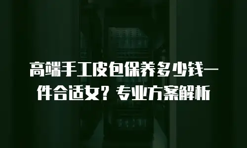 高端手工皮包保养多少钱一件合适女？专业方案解析