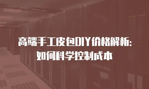 高端手工皮包DIY价格解析：如何科学控制成本