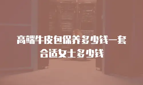高端牛皮包保养多少钱一套合适女士多少钱