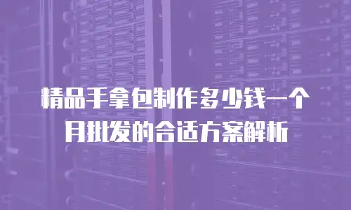 精品手拿包制作多少钱一个月批发的合适方案解析