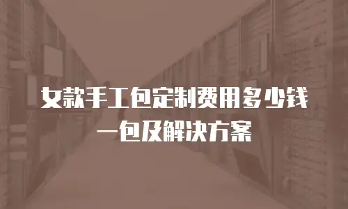 女款手工包定制费用多少钱一包及解决方案