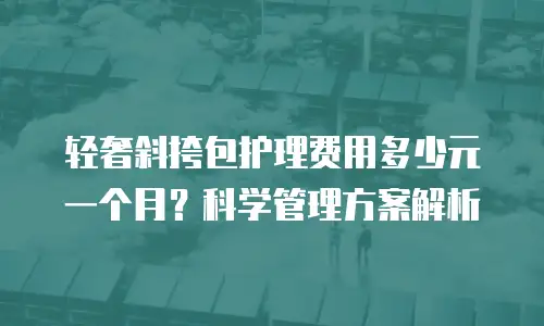 轻奢斜挎包护理费用多少元一个月？科学管理方案解析