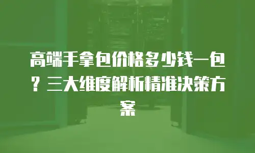 高端手拿包价格多少钱一包？三大维度解析精准决策方案