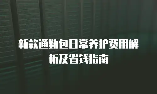 新款通勤包日常养护费用解析及省钱指南