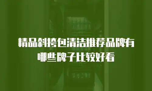 精品斜挎包清洁推荐品牌有哪些牌子比较好看