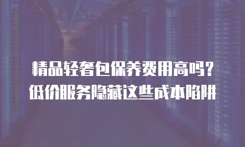 精品轻奢包保养费用高吗？低价服务隐藏这些成本陷阱