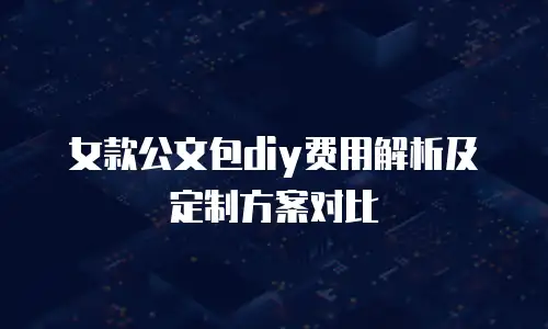 女款公文包diy费用解析及定制方案对比
