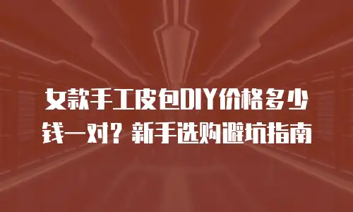 女款手工皮包DIY价格多少钱一对？新手选购避坑指南