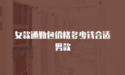 女款通勤包价格多少钱合适男款