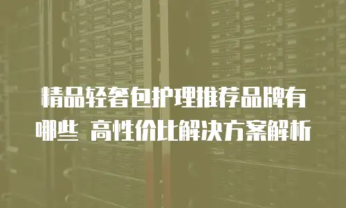 精品轻奢包护理推荐品牌有哪些 高性价比解决方案解析
