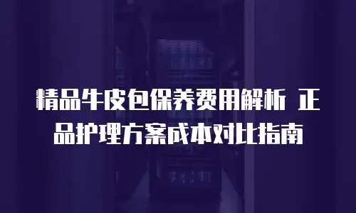 精品牛皮包保养费用解析 正品护理方案成本对比指南