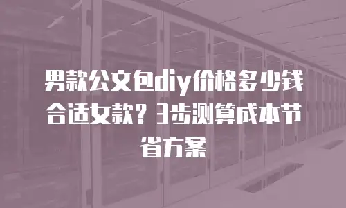 男款公文包diy价格多少钱合适女款？3步测算成本节省方案