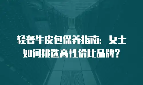 轻奢牛皮包保养指南：女士如何挑选高性价比品牌？