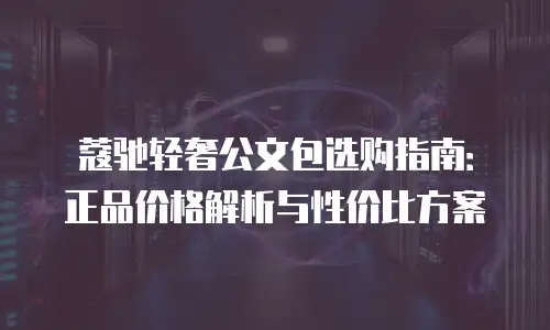 蔻驰轻奢公文包选购指南：正品价格解析与性价比方案