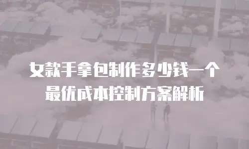 女款手拿包制作多少钱一个 最优成本控制方案解析