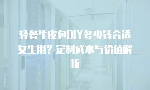 轻奢牛皮包DIY多少钱合适女生用？定制成本与价值解析