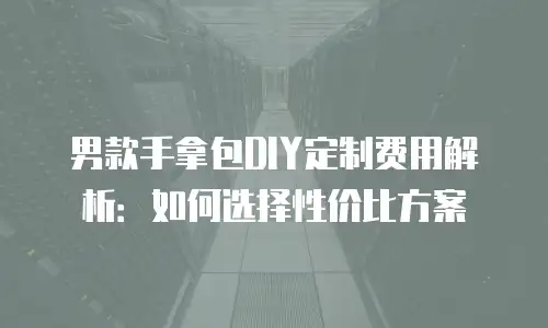 男款手拿包DIY定制费用解析：如何选择性价比方案