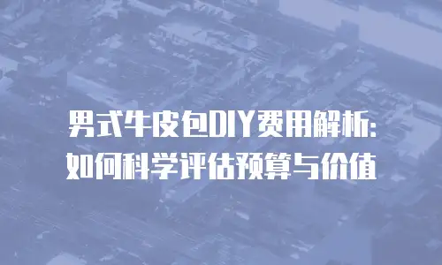 男式牛皮包DIY费用解析：如何科学评估预算与价值