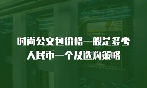 时尚公文包价格一般是多少人民币一个及选购策略