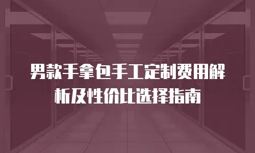 男款手拿包手工定制费用解析及性价比选择指南